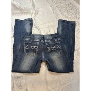Cowgirl Tuff Co Jeans Womens 30 X31 Blue Bootcut Loud & Proud Western Distressed